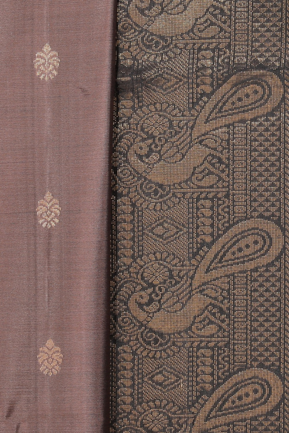 Collection of South Silk Brown Saree in a gallery layout