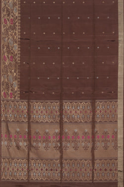 Collection of South Silk Brown Saree in a gallery layout