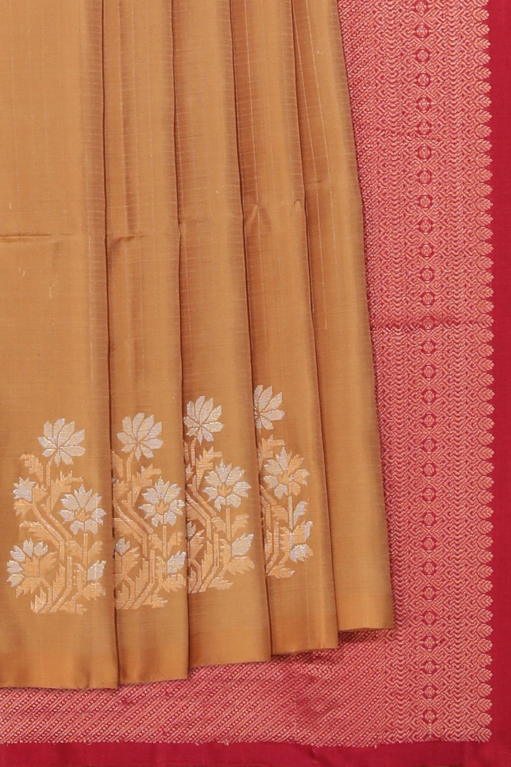 Collection of South Silk Beige Saree in a gallery layout