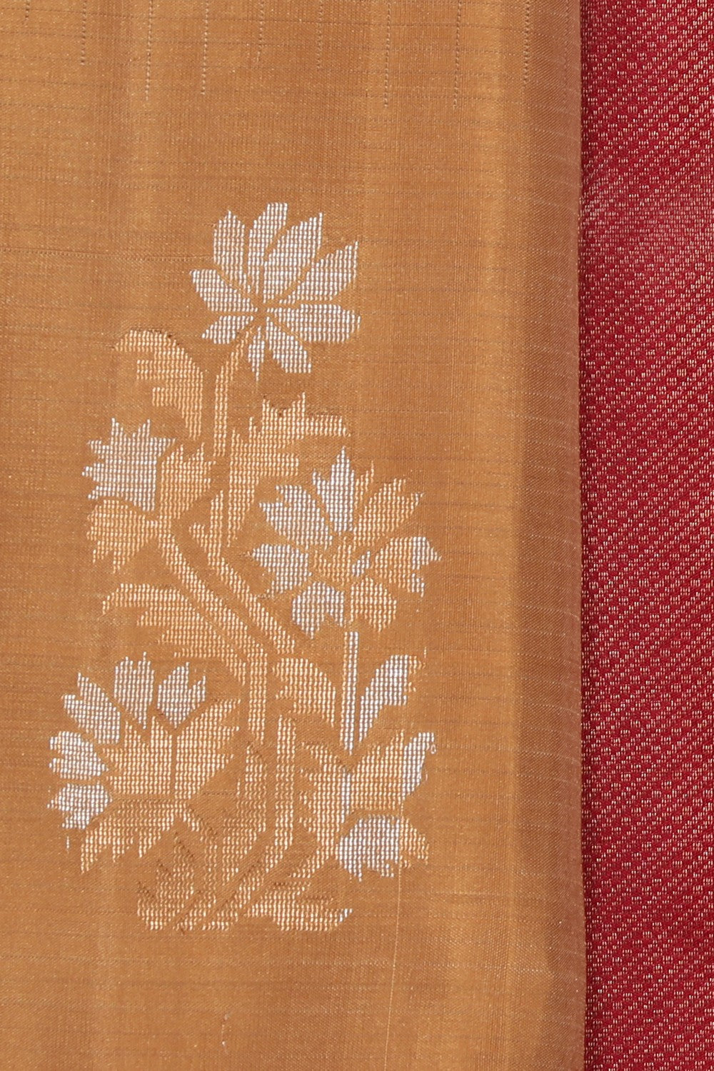 Collection of South Silk Beige Saree in a gallery layout