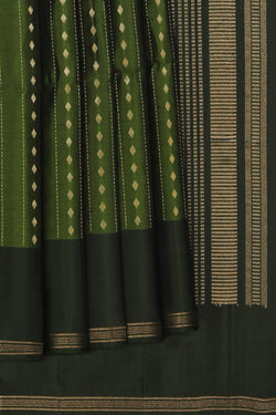 Collection of South Silk Green Saree in a gallery layout