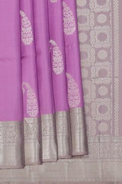 Collection of South Silk Purple Saree in a gallery layout