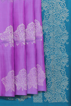 Collection of South Silk Purple Saree in a gallery layout