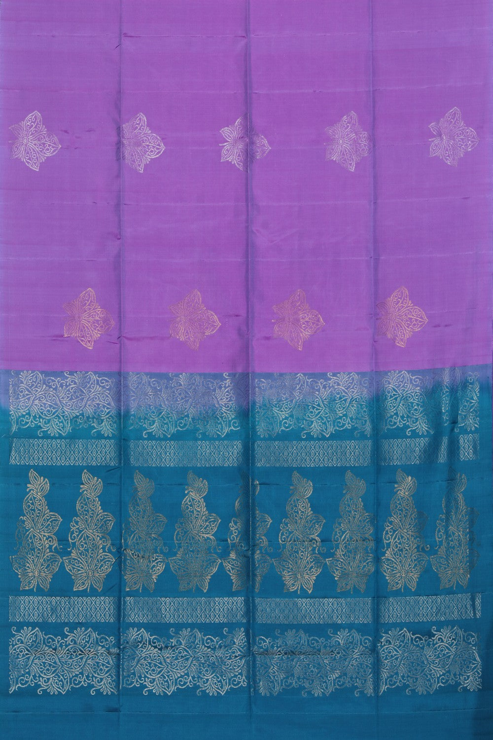 Collection of South Silk Purple Saree in a gallery layout