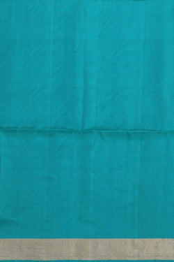 Collection of South Silk Sky Blue Saree in a gallery layout