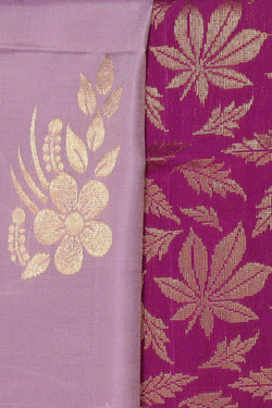 Collection of South Silk Pink Saree in a gallery layout