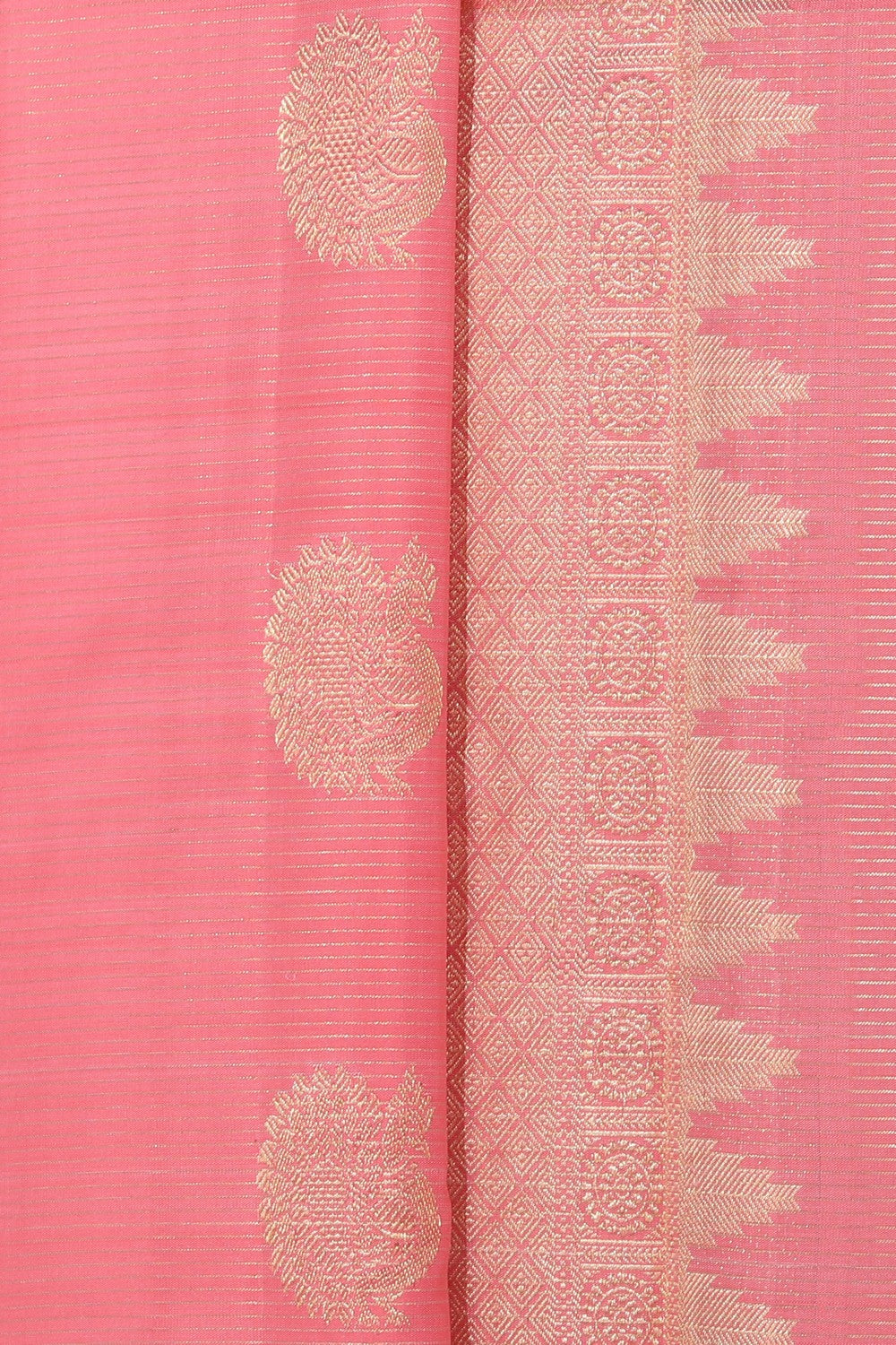 Collection of South Silk Pink Saree in a gallery layout