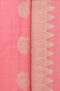 Collection of South Silk Pink Saree in a gallery layout