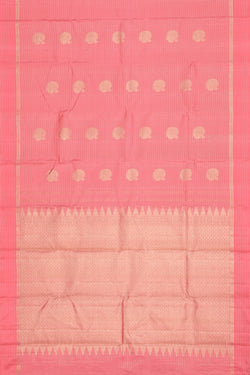 Collection of South Silk Pink Saree in a gallery layout