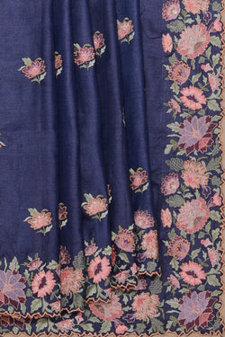 Collection of Tussar Silk Embroidery Saree in a gallery layout