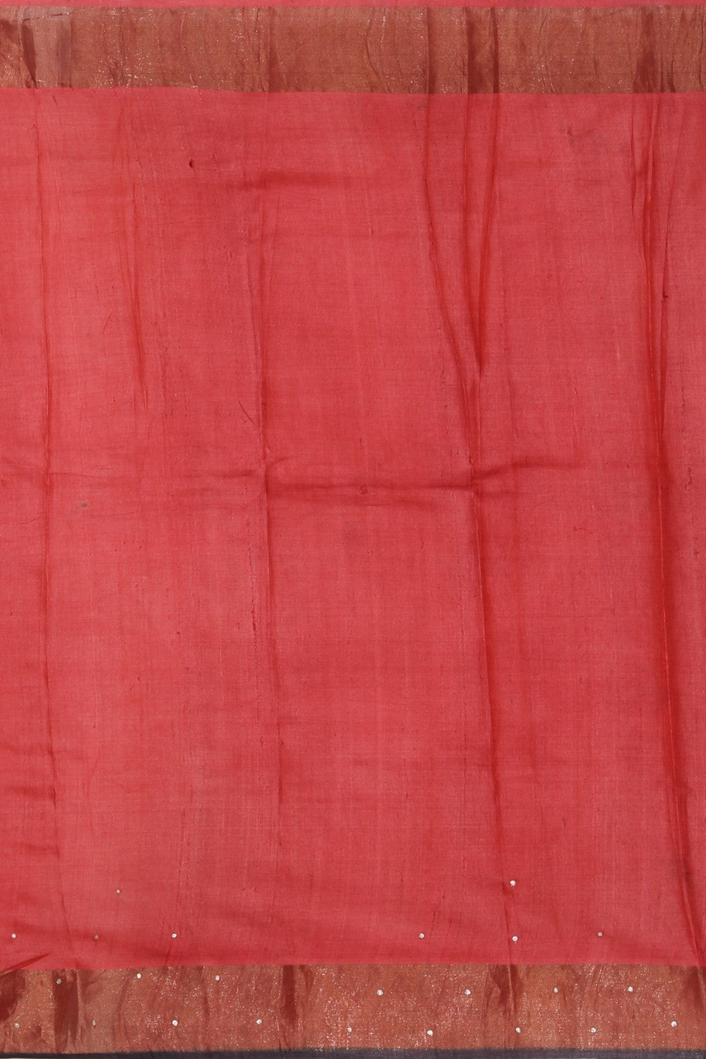 Image of Tussar Silk Embroidery Saree
