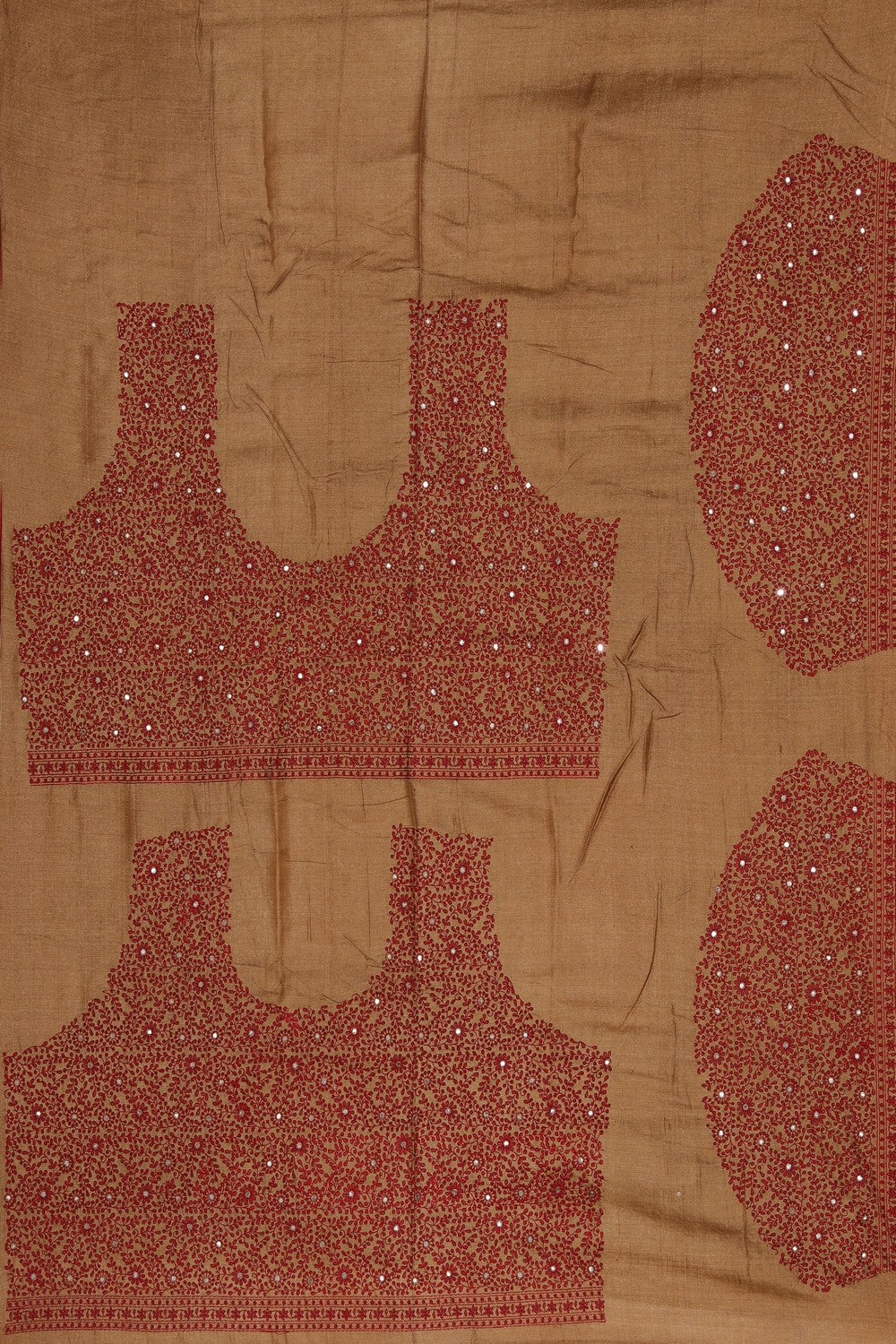 Collection of Tussar Silk Red Saree in a gallery layout