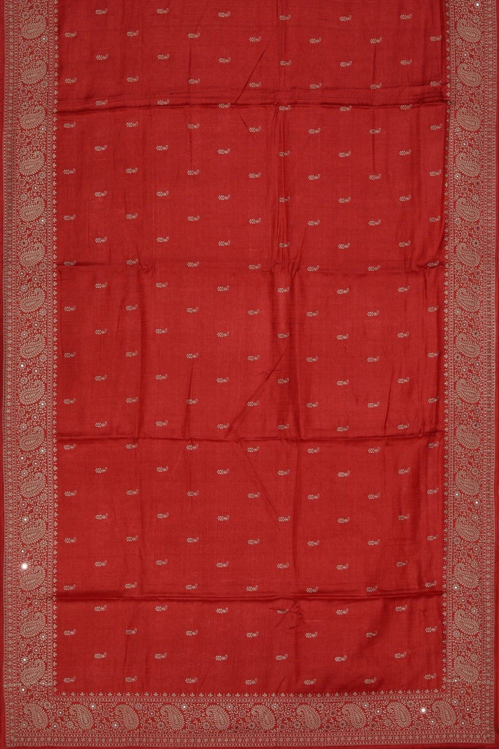 Collection of Tussar Silk Red Saree in a gallery layout