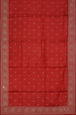 Collection of Tussar Silk Red Saree in a gallery layout