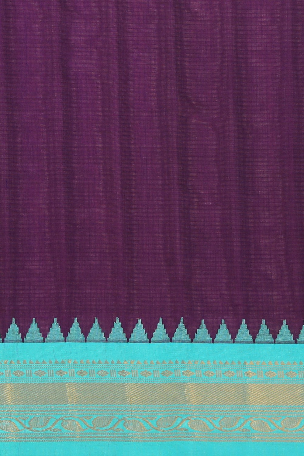 Collection of Gadwal Violet Saree in a gallery layout