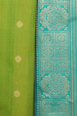 Image of Gadwal Silk Green Saree