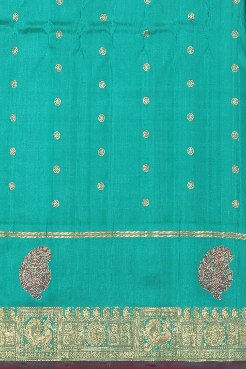 Gadwal Silk Green Saree