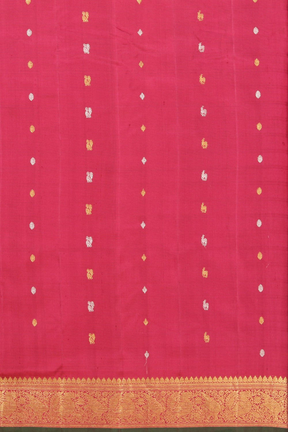 Gadwal Silk Maroon Saree