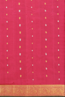 Image of Gadwal Silk Maroon Saree