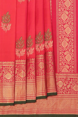 Collection of Gadwal Silk Red Saree in a gallery layout