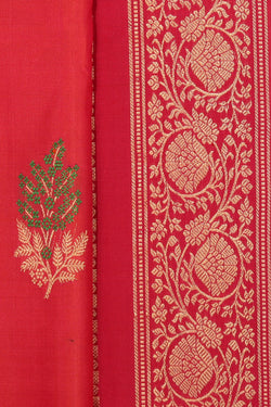 Collection of Gadwal Silk Red Saree in a gallery layout