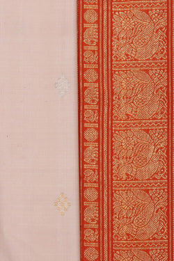 Collection of Gadwal Silk Light-Pink Saree in a gallery layout