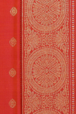 Collection of Gadwal Silk Peach Saree in a gallery layout