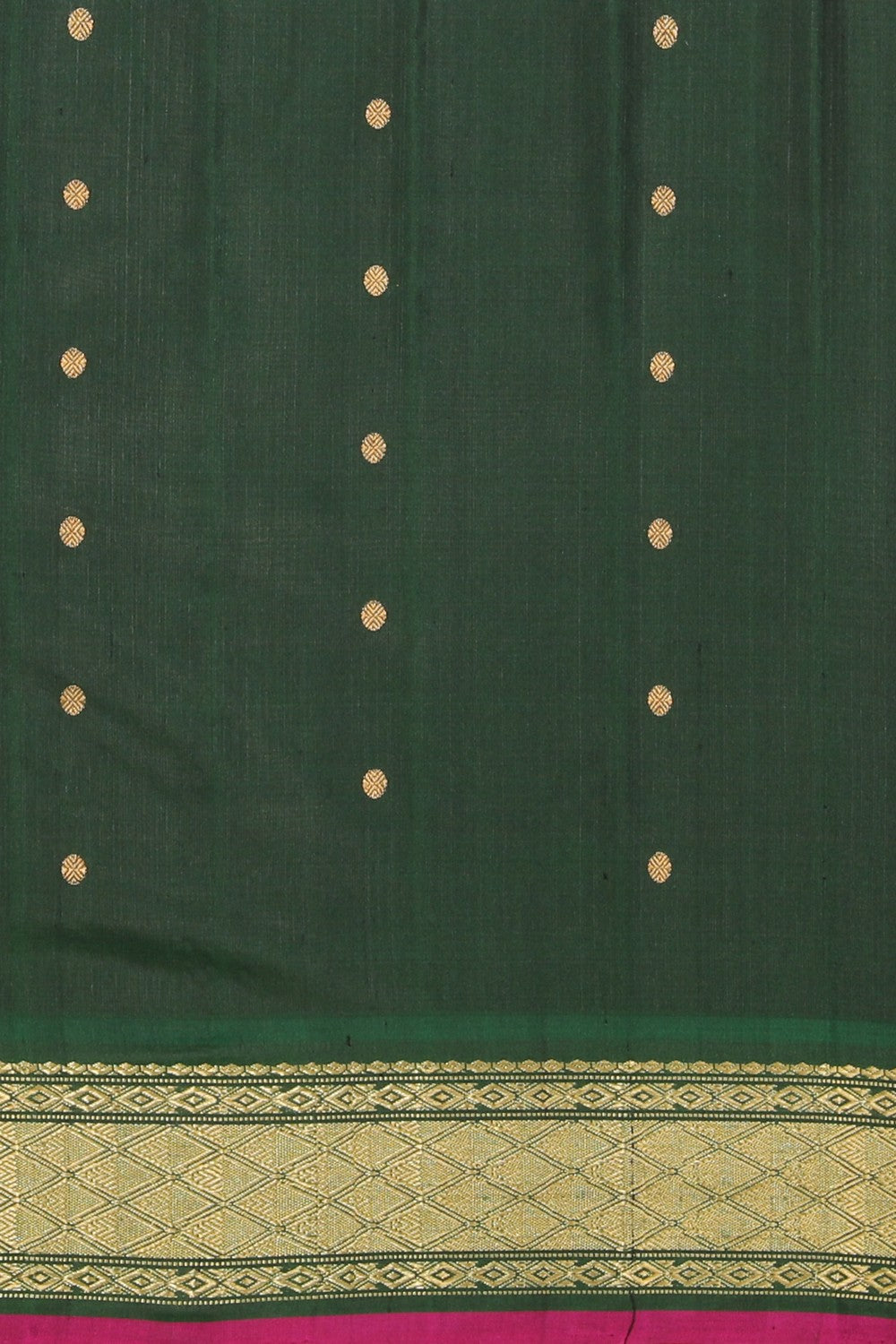 Image of Gadwal Silk Orange Saree