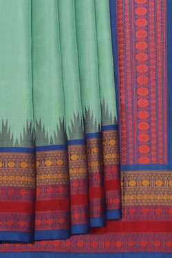 Collection of South Silk Green Saree in a gallery layout