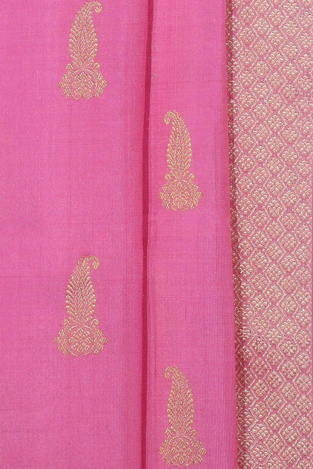 Collection of Venkatagiri Silk Pink Saree in a gallery layout