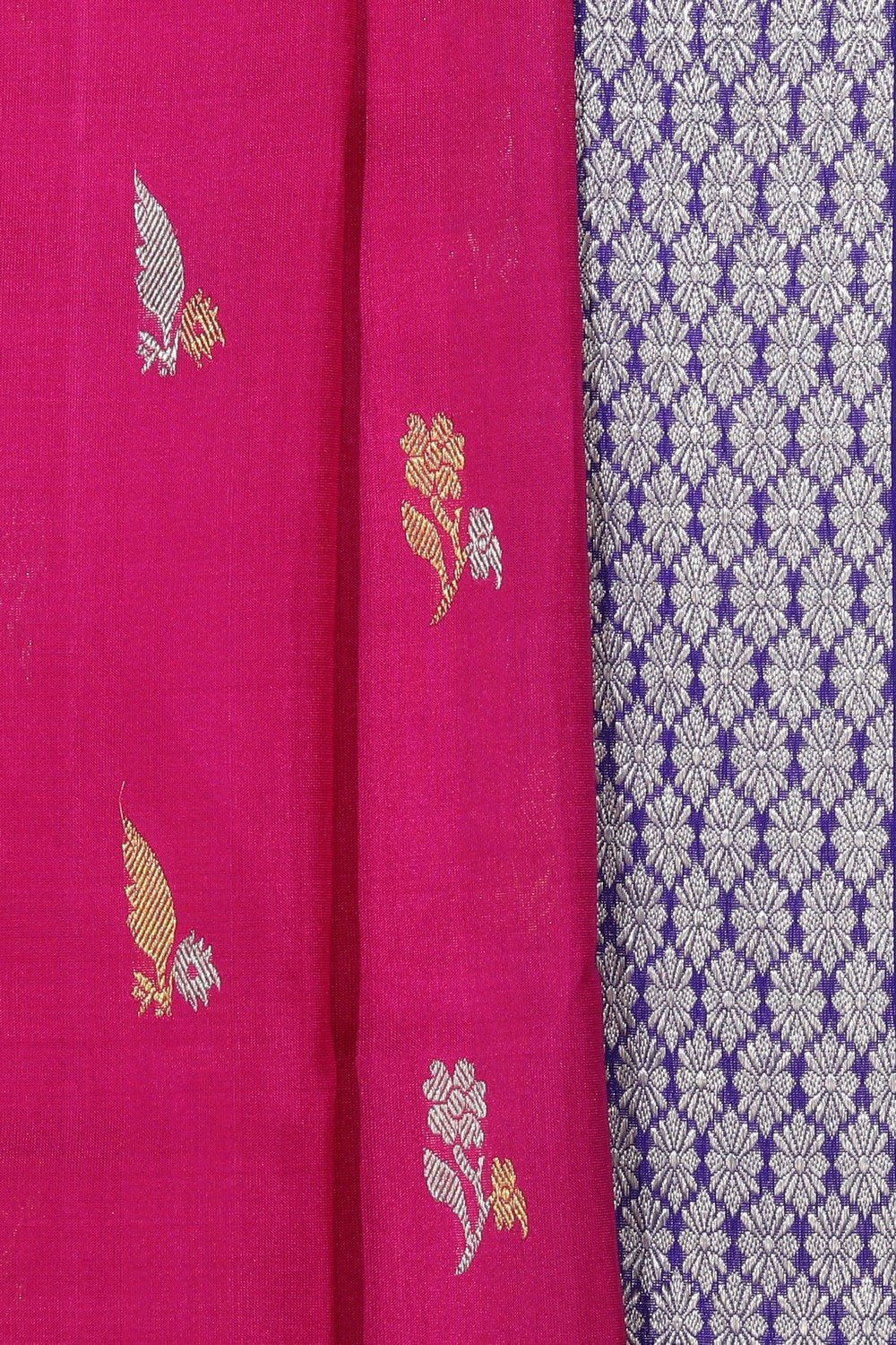 Collection of Venkatagiri Silk Pink Saree in a gallery layout