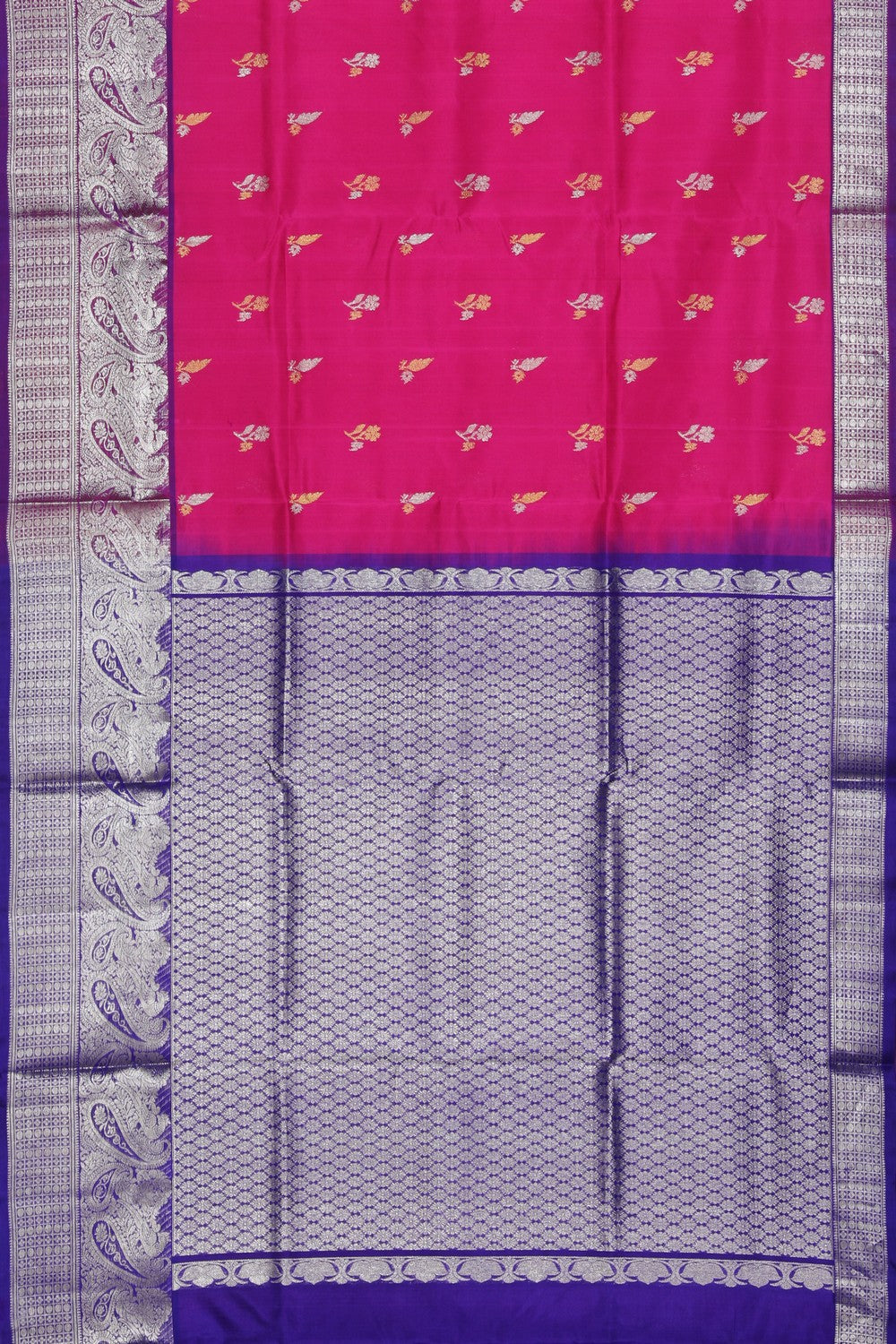 Collection of Venkatagiri Silk Pink Saree in a gallery layout