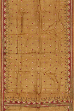 Collection of Tussar Silk Kantha Stitch Dupatta in a gallery layout