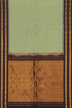 Collection of Gadwal Silk Sea Green Saree in a gallery layout