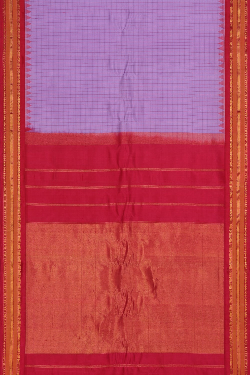 Gadwal Silk Purple Saree