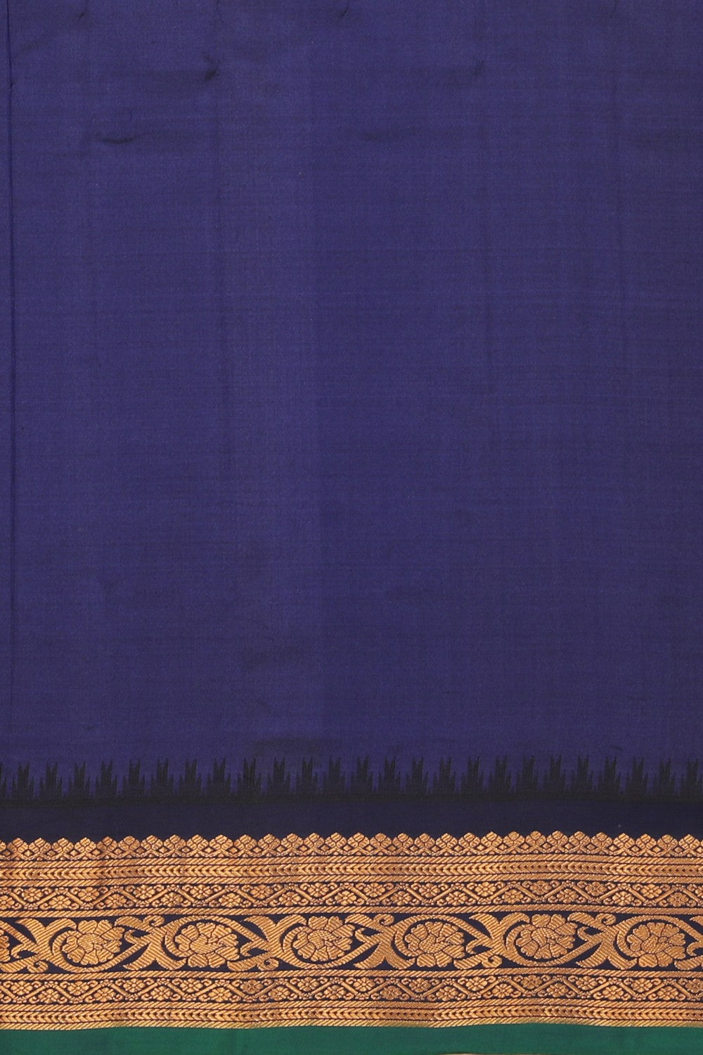 Collection of Gadwal Silk Mustard Saree in a gallery layout