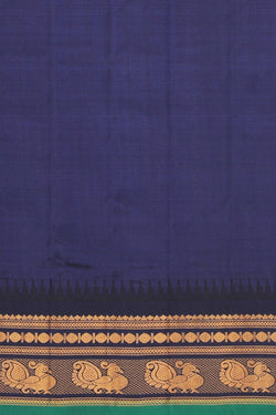 Collection of Gadwal Silk Sea Green Saree in a gallery layout