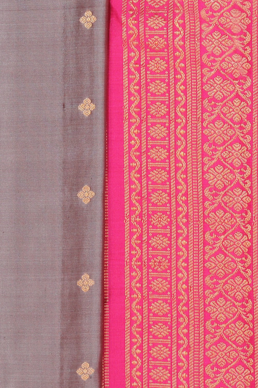 Collection of Gadwal Silk Grey Saree in a gallery layout