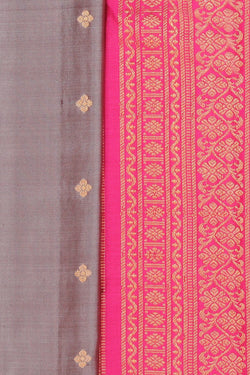 Collection of Gadwal Silk Grey Saree in a gallery layout