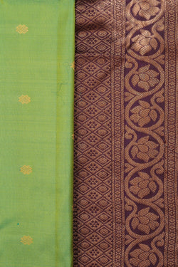 Collection of Gadwal Silk Sea Green Saree in a gallery layout