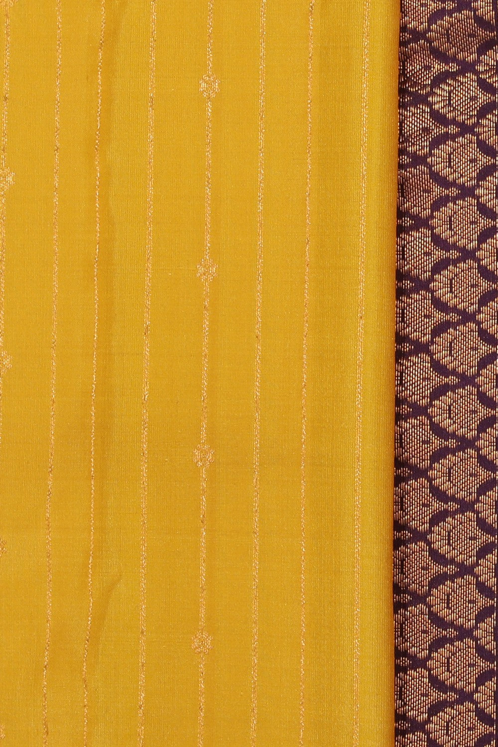 Collection of Gadwal Silk Yellow Saree in a gallery layout