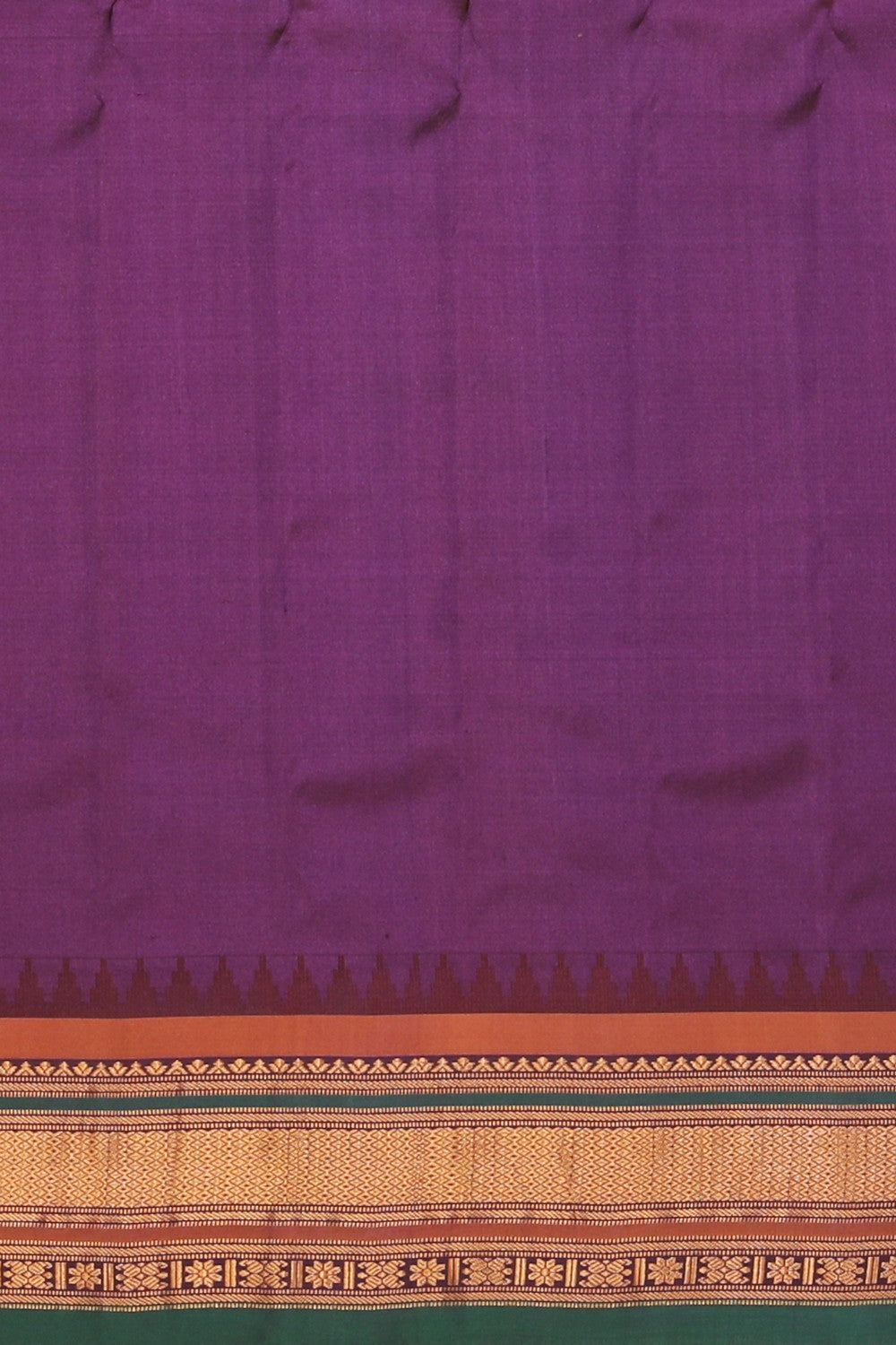 Collection of Gadwal Silk Yellow Saree in a gallery layout