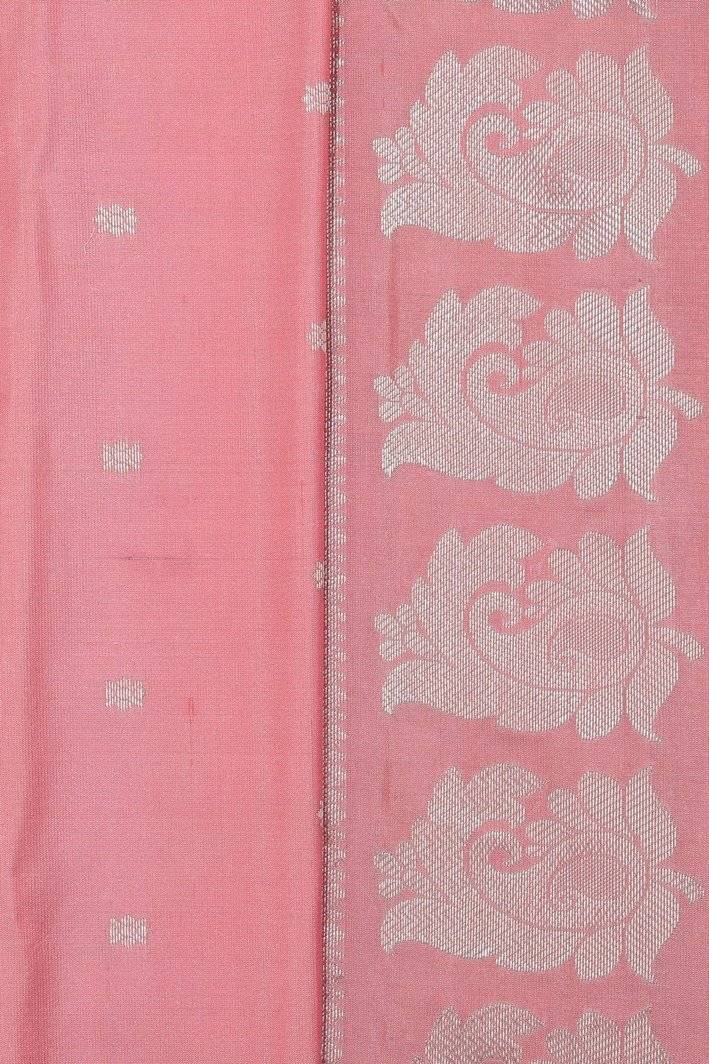 Collection of Gadwal Silk Pink Saree in a gallery layout