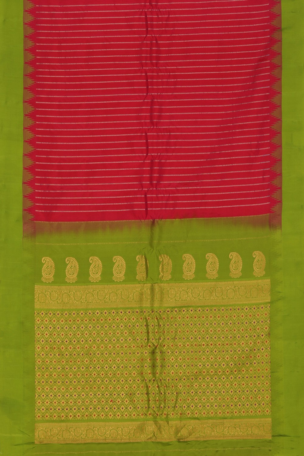 Collection of Gadwal Silk Pink Saree in a gallery layout