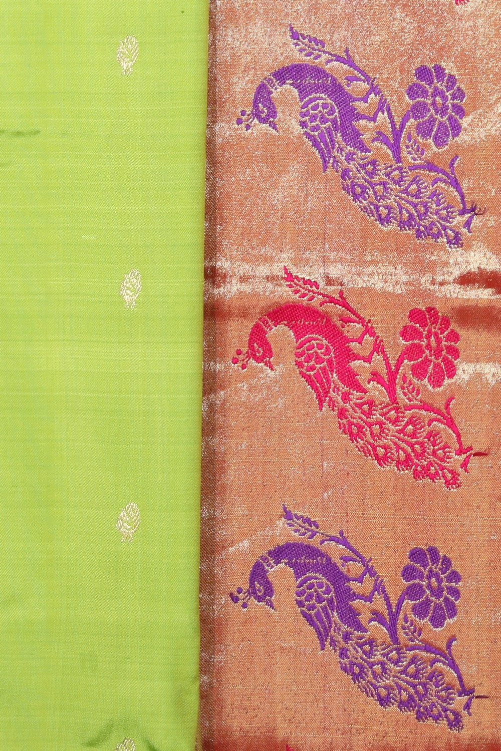 Paithani A Beautiful Parrot Green Saree