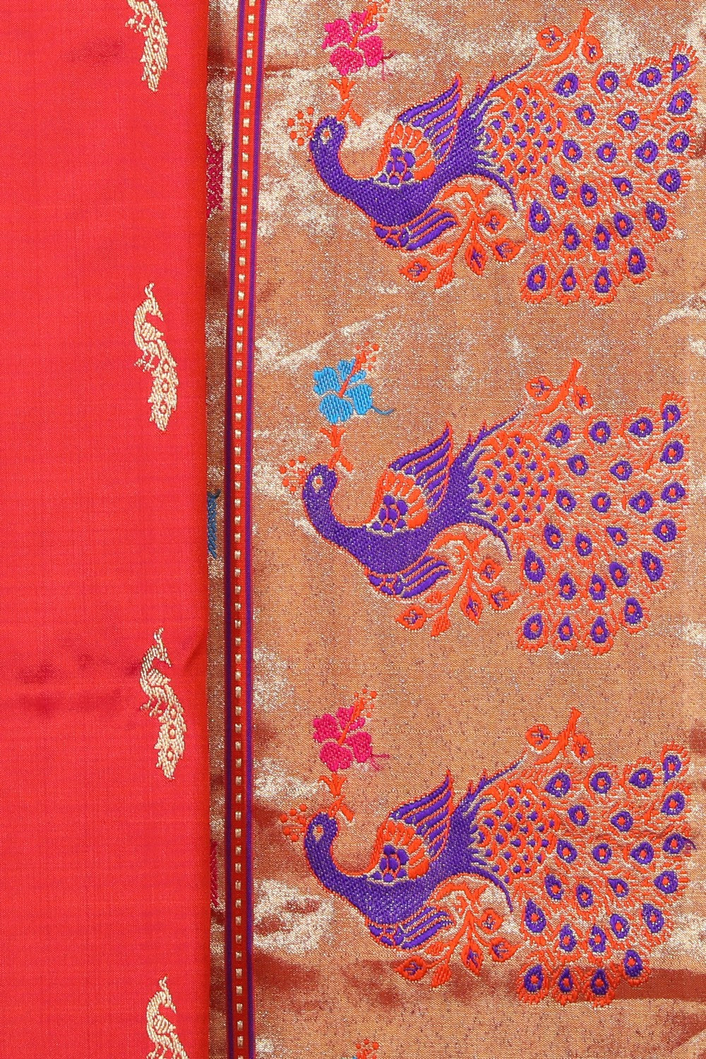 Collection of Paithani A Beautiful Fuchsia-Pink Saree in a gallery layout