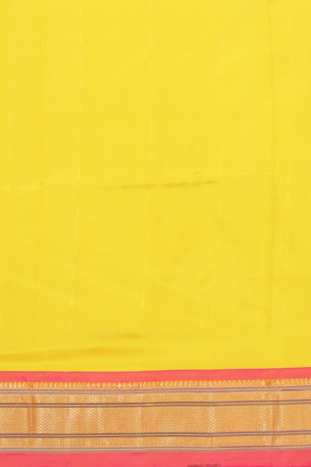 Collection of Paithani A Beautiful Yellow Saree in a gallery layout