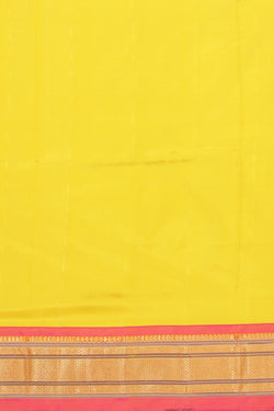 Collection of Paithani A Beautiful Yellow Saree in a gallery layout