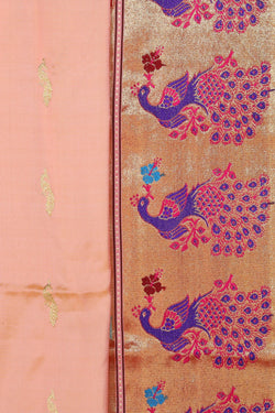 Collection of Paithani A Beautiful Peach Saree in a gallery layout