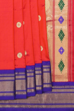 Collection of Paithani A Beautiful Fuchsia-Pink Saree in a gallery layout